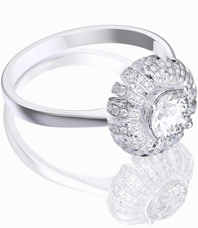 1 ct. diamond ring rendering by diamant.graphics.